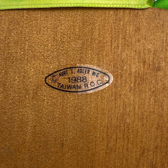 Cat Ornament Vintage Kurt Adler Wooden Christmas Ornament 1988 with Heart Rustic - Picture 5 of 5